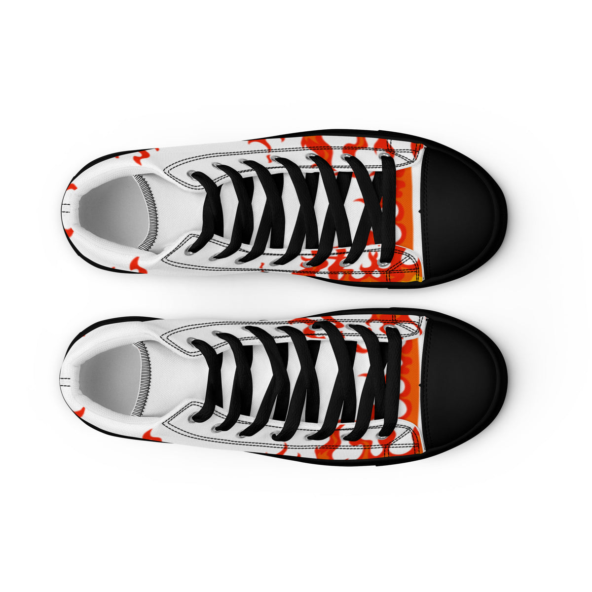 "Lil Flame" Men's high top canvas shoes